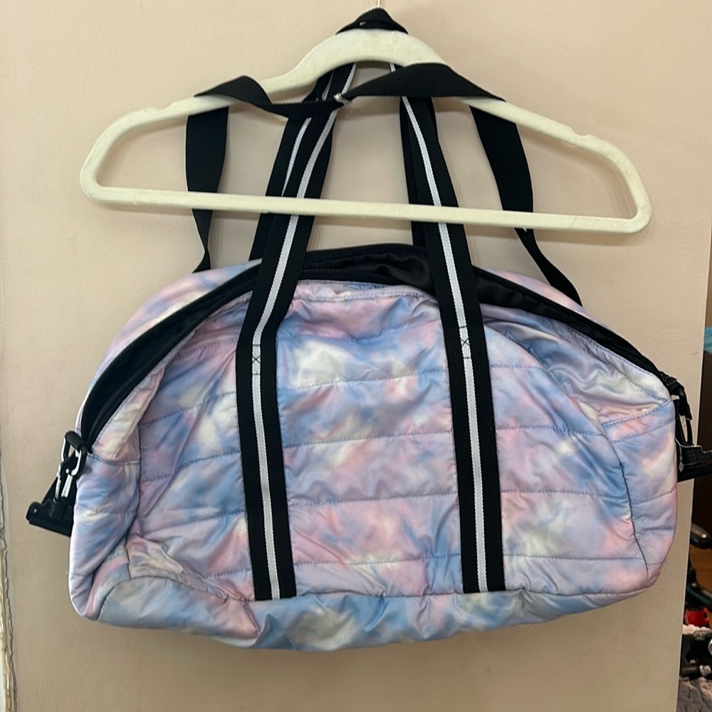 Victoria secret tie dye duffle bag.